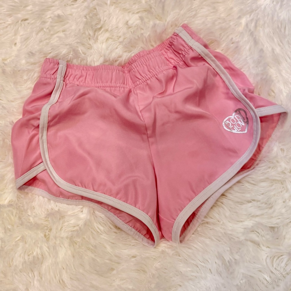 Body Glove Pink Athletic Shorts with White Trim